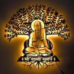 NEXTSTEP1 Shri Swami Samarth Metal Wall Art with light - Wall Decoration
