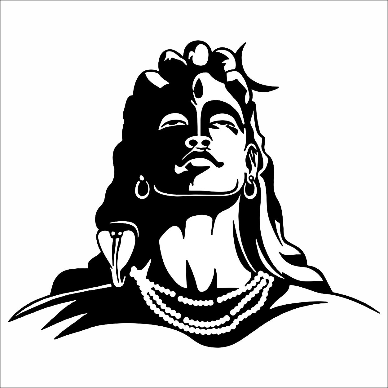 2 Adiyogi Lord Shiva Metal Wall Art – 22x18 Inch Backlit Mahadev Wall Hanging - Image 1