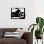 NEXTSTEP1 Metal Bike Wall Art (46cm X 45cm, Black) - Image 3