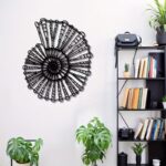NEXTSTEP1 Nautilus Spiral Shell Metal Wall Art for Living Room, Bathroom -(38cm x 45cm) - Image 2