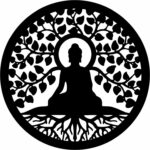 NEXTSTEP1 Shree Swami Samarth Metal Wall Art – 18x18 Inch Backlit Sacred Wall Hanging