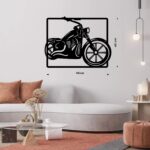 NEXTSTEP1 Metal Bike Wall Art (46cm X 45cm, Black) - Image 6