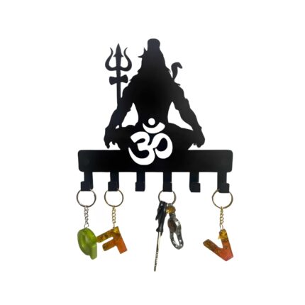NEXTSTEP1 Lord Shiva Metal Key Holder-23cm x 23cm