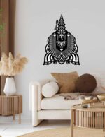 NEXTSTEP1 Tulja Bhavani LED Wall Art | 24x18 Inch Metal Backlit Wall Hanging. - Image 3