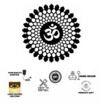 NEXTSTEP1 OM Mandala LED Wall Art-18x18 Inch - Image 4