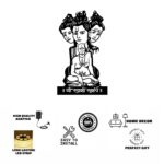 NEXTSTEP1 Shri Swami Samarth Metal Wall Art - Wall Hanging (15x25 inch) - Image 3