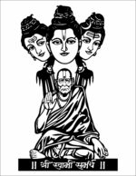 NEXTSTEP1 Shri Swami Samarth Metal Wall Art with Light Décor- 25 x 15 Inches. - Image 2