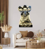 NEXTSTEP1 Shri Swami Samarth Metal Wall Art with Light Décor-25 x 15 Inches. - Image 4