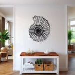 NEXTSTEP1 Nautilus Spiral Shell Metal Wall Art for Living Room, Bathroom -(38cm x 45cm) - Image 6