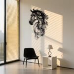 NEXTSTEP1 Abstract Metal Horse Wall Art – Modern Indoor/Outdoor Decor (50cm x 31cm) - Image 5