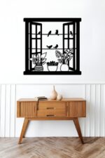 NEXTSTEP1 Metal Birds On Branch Sculpture Wall Art Hanging Showpiece for Living (43cm X 46cm) - Image 3