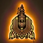 NEXTSTEP1 Tulja Bhavani LED Wall Art | 24x18 Inch Metal Backlit Wall Hanging.