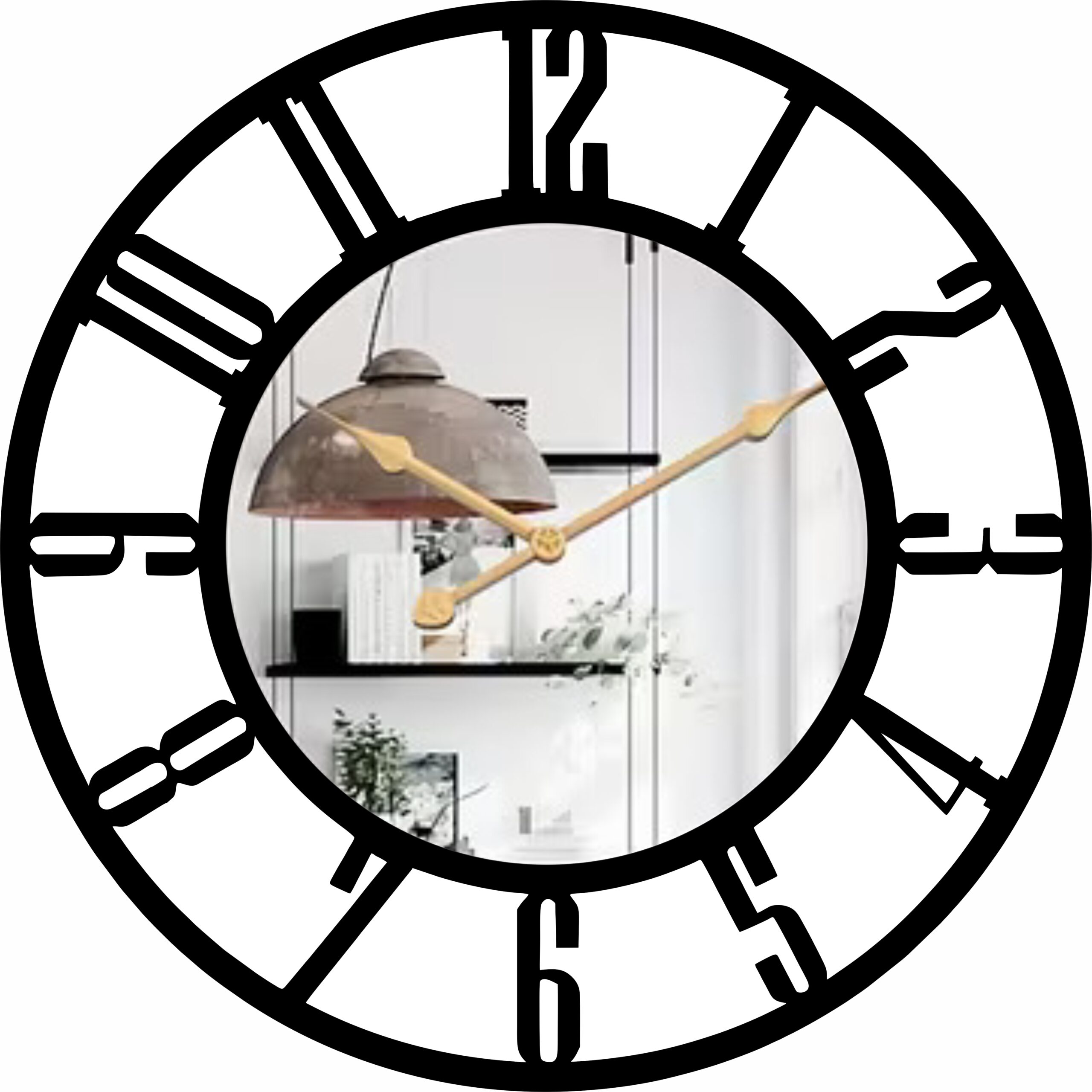 1 NEXTSTEP1 Stylish Silent Metal Wall Clock (30 x 30 CM) – Antique Black Analog Wall Watch for Home, Office & Hall - Image 1