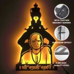 NEXTSTEP1 Swami Samarth and Vitthal Metal Wall Art With Light  ( 24 x 14 Inch ) - Image 2